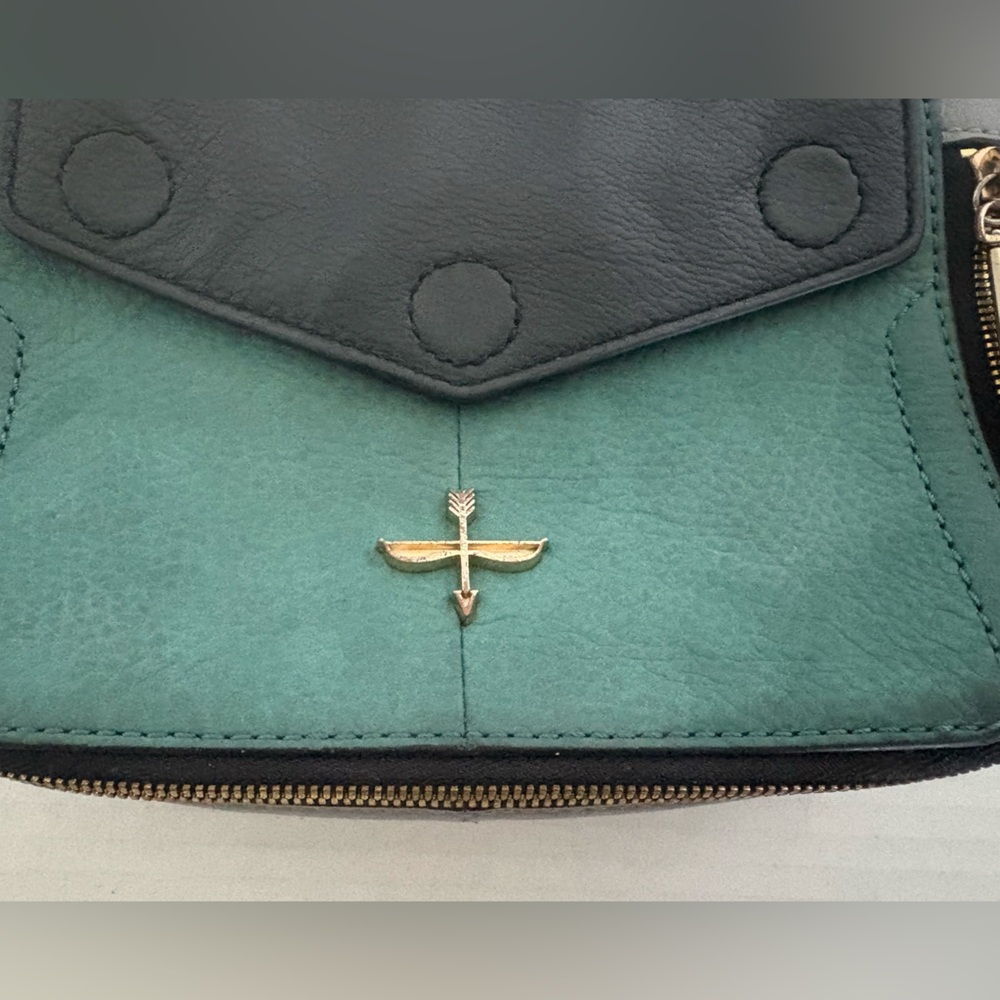 Pour La Victoire Noemi crossbody teal and black leather - Picture 12 of 15